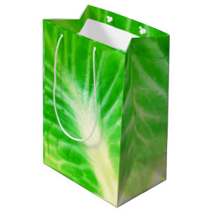 Sacola Para Presentes Média Folha de Couve