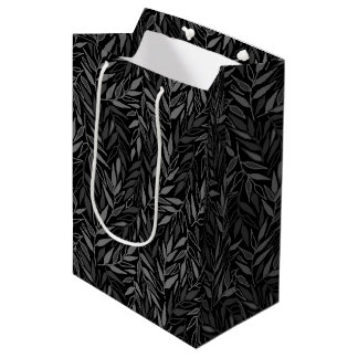 Sacola Para Presentes Média Folhas de galho.