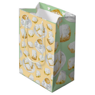 Sacola Para Presentes Média Folhas e papel para moldagem de café