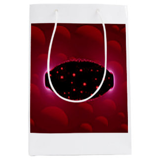 Sacola Para Presentes Média Fonte de energia alienígena com esferas de fundo