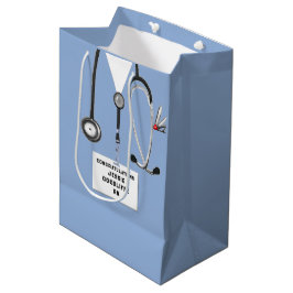 Sacola Para Presentes Média Formatura de Enfermeira Personalizada