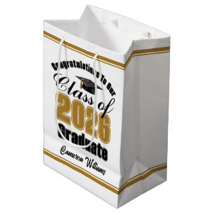 Sacola Para Presentes Média Formatura Personalizada da Turma de Ouro de 2026