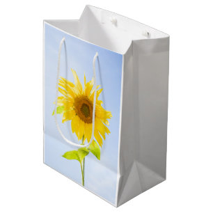 Sacola Para Presentes Média Foto de Sunflower Nature