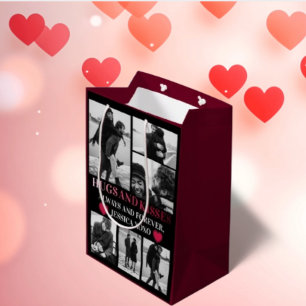Sacola Para Presentes Média Foto do Dia 6 dos Namorados Felizes Personalizados