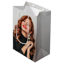 Sacola Para Presentes Média Fotografia Personalizada de Festas Selfie