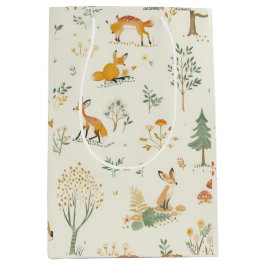Sacola Para Presentes Média "Foxy Woodland Gift Bag"