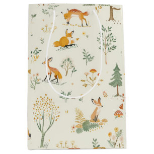 Sacola Para Presentes Média "Foxy Woodland Gift Bag"