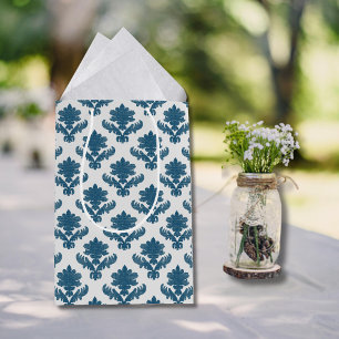 Sacola Para Presentes Média Francês - Blue White