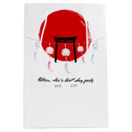 Sacola Para Presentes Média Furin de chimes eólicos de Festa de aniversário Hi