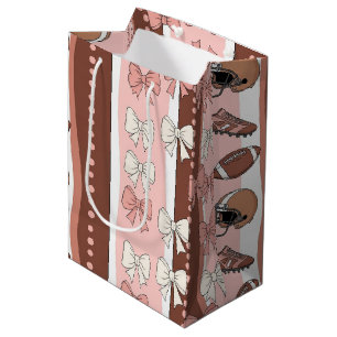 Sacola Para Presentes Média Fútbol Coquette Arco de Estampa de Leopardo (12)