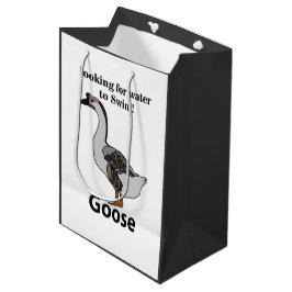 Sacola Para Presentes Média Ganso Procurando Água Para O Ganso Africano Nataçã