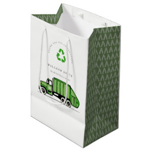 Sacola Para Presentes Média Garotas de Lixo Verde Bonito Em Qualquer Idade Ani