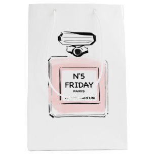 Sacola Para Presentes Média Garrafa de N5 sexta-feira Paris Parfume