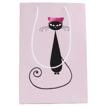 Gato cor-de-rosa do gatinho do chapéu