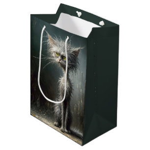 Sacola Para Presentes Média Gato da Rua Scruffy para o Aniversário
