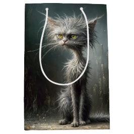 Sacola Para Presentes Média Gato da Rua Scruffy para o Aniversário