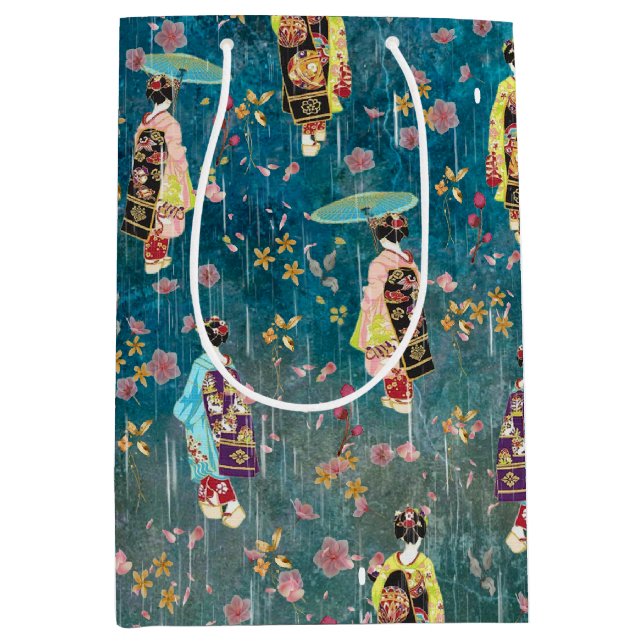 Sacola Para Presentes Média Geisha Art (Frente)