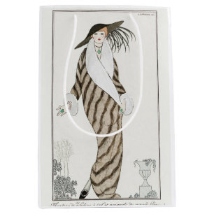 Sacola Para Presentes Média George Barbier, Art Deco Medium Gift Bag