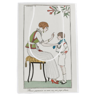 Sacola Para Presentes Média George Barbier, Art Deco Medium Gift Bag