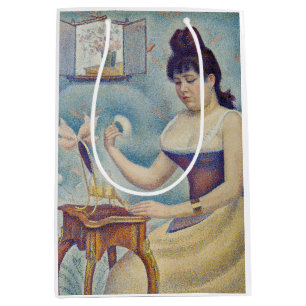 Sacola Para Presentes Média Georges Seurat - Jovens mulheres se alimentando