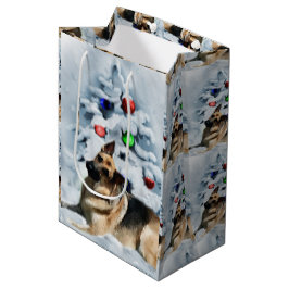 Sacola Para Presentes Média German shepherd Natal