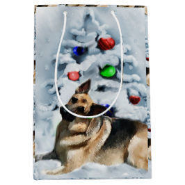 Sacola Para Presentes Média German shepherd Natal