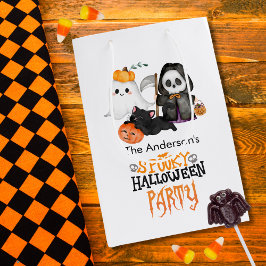 Sacola Para Presentes Média Ghost Pumpkin Grim Reaper Black Fresco Bonito Hall