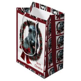 Sacola Para Presentes Média Giant Schnauzer Natal