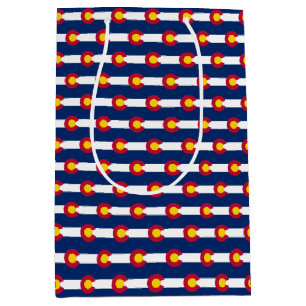 Sacola Para Presentes Média Gift Bag com a bandeira do Colorado, EUA