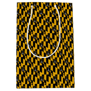 Sacola Para Presentes Média Gift Bag com bandeira de Baltimore, EUA