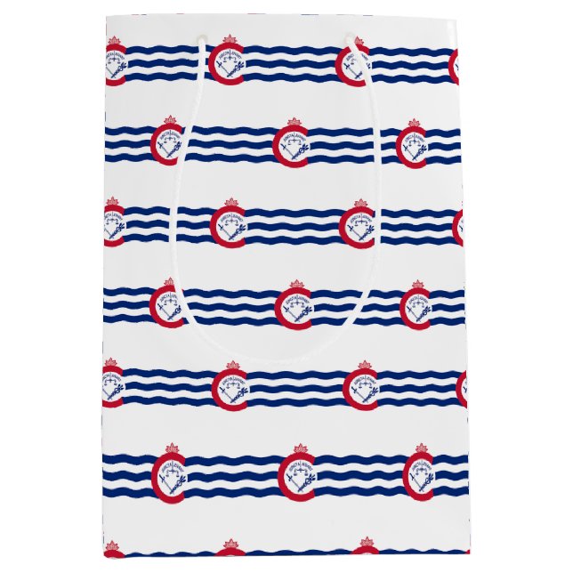 Sacola Para Presentes Média Gift Bag com bandeira de Cincinnati, EUA (Frente)