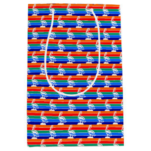 Sacola Para Presentes Média Gift Bag com bandeira de Rua. Petersburgo, EUA