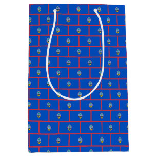 Sacola Para Presentes Média Gift Bag com bandeira Guam, EUA