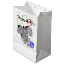 Gift Bag - Elefante Feliz de Aniversário