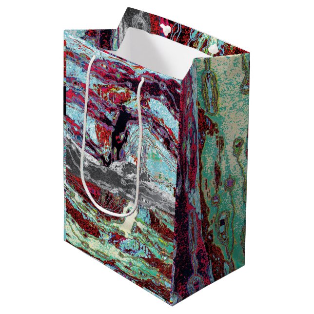 Sacola Para Presentes Média Gift Bag – Strata Pulse (Frente inclinada)