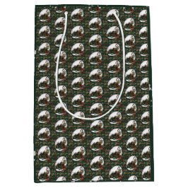 Sacola Para Presentes Média Gingerbread Man: Pine