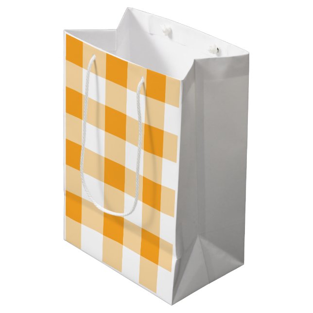 Sacola Para Presentes Média Gingham Pattern (Frente inclinada)