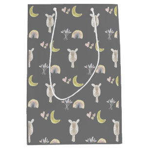 Sacola Para Presentes Média Girafa e Rainbow Gift Bag