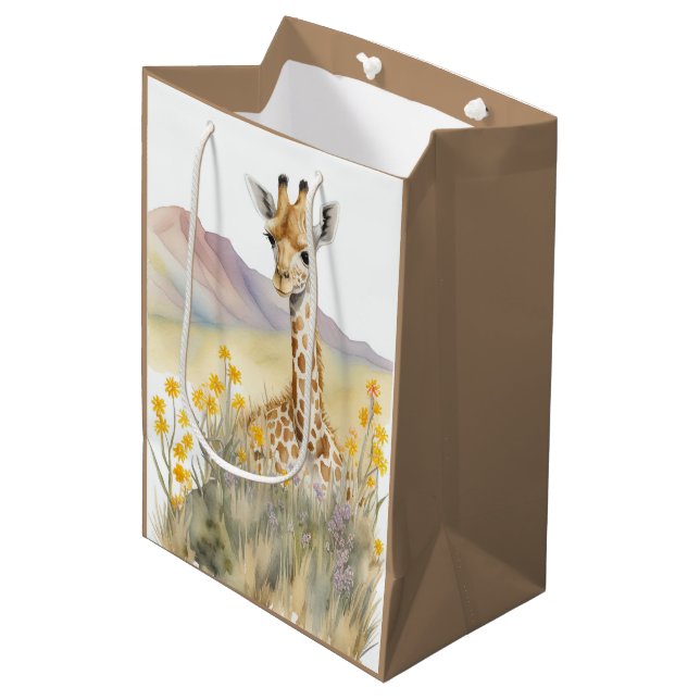 Sacola Para Presentes Média Giraffe Gift Bag (Frente inclinada)