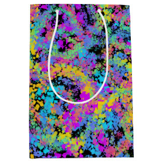 Sacola Para Presentes Média giz crayon derretido multicolor :