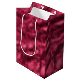 Sacola Para Presentes Média Glam Vermelho