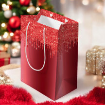 Glitter Glitter Glitter Dif Bag Vermelho Natal