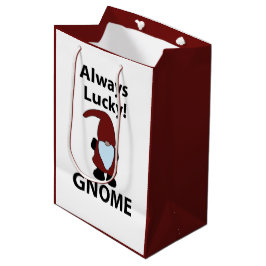 Sacola Para Presentes Média Gnomo Sempre Sortudo