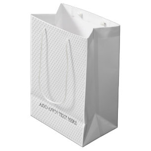Sacola Para Presentes Média Golf Ball Dimples ADD PRÓPRIO TEXTO Esportes Cláss