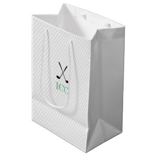 Sacola Para Presentes Média Golf Ball Dimples Country Club INITIALS Classic