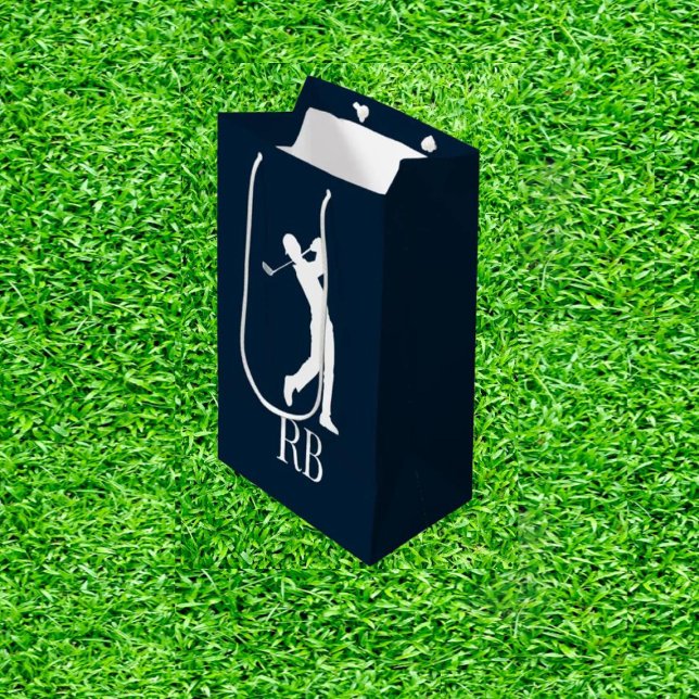 Sacola Para Presentes Média Golfe Azul marinho (Tee Off with Thoughtful Treasures!)