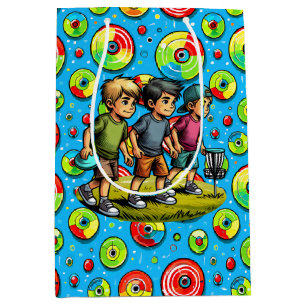 Sacola Para Presentes Média Golfe de Disco Azul, Verde e Vermelho foi o próxim