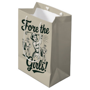 Sacola Para Presentes Média Golfe Para as Meninas Fofo Golfe Divertido para Mu