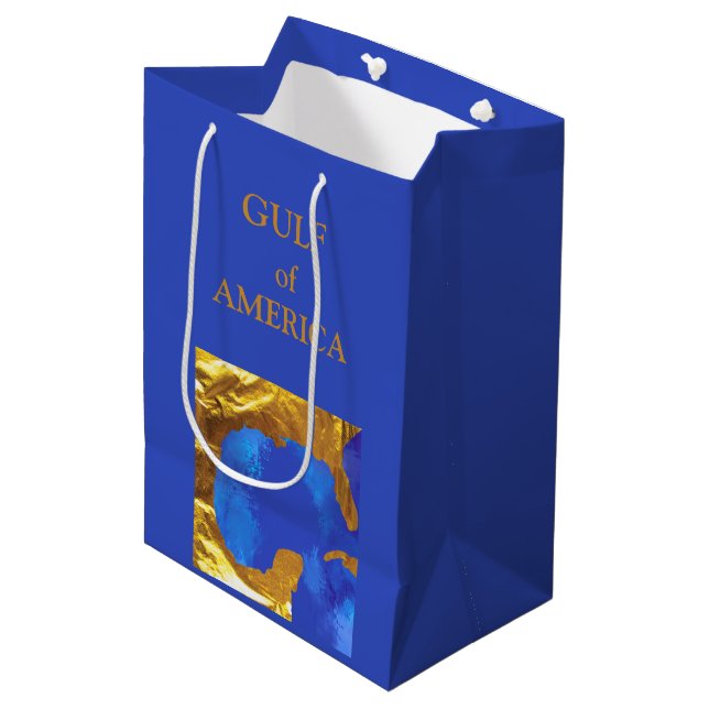 SACOLA PARA PRESENTES MÉDIA GOLFO DA AMÉRICA (Frente inclinada)