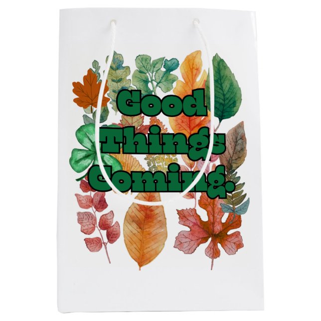 Sacola Para Presentes Média good vibes (Frente)